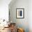 Monolithic II Blue-Mike Schick-Framed Art Print displayed on a wall