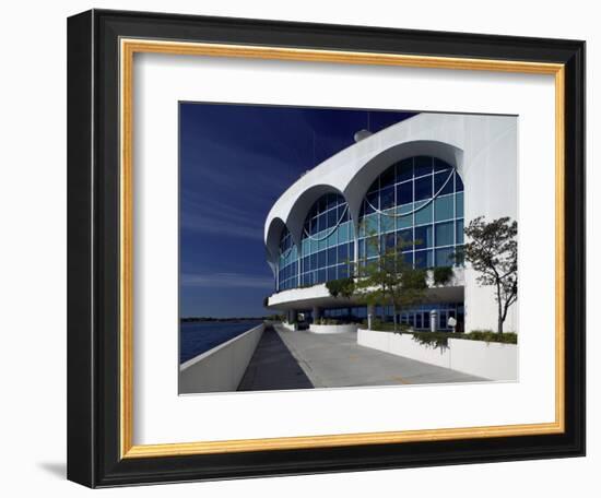 Monona Terrace, Lake Monona, Madison, WI-Walter Bibikow-Framed Photographic Print