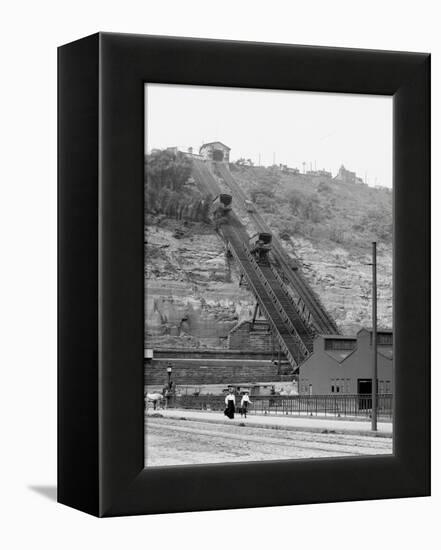 Monongahela Incline, Pittsburg, Pa.-null-Framed Stretched Canvas