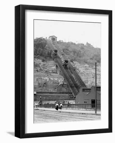 Monongahela Incline, Pittsburg, Pa.-null-Framed Photo