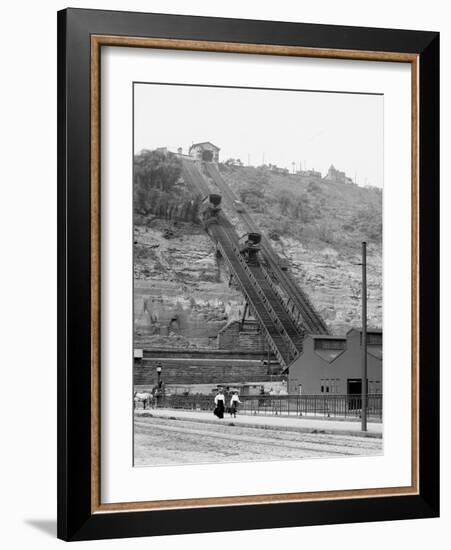 Monongahela Incline, Pittsburg, Pa.-null-Framed Photo