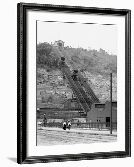 Monongahela Incline, Pittsburg, Pa.-null-Framed Photo