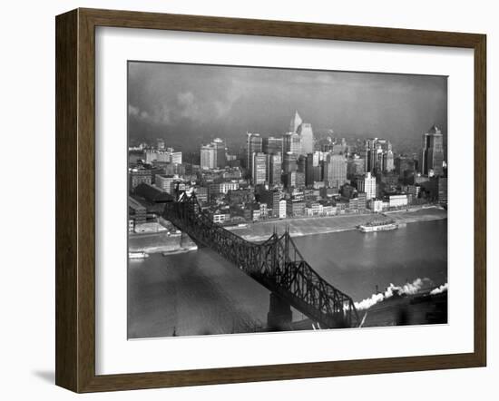 Monongahela River in the Heart of the City-Margaret Bourke-White-Framed Photographic Print