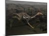 Mononykus Dinosaur Running at Night-Stocktrek Images-Mounted Art Print