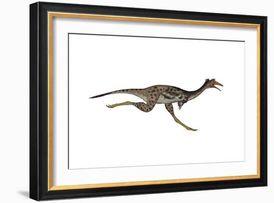 Mononykus Dinosaur Running-Stocktrek Images-Framed Art Print