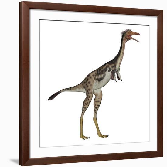 Mononykus Dinosaur Standing-Stocktrek Images-Framed Art Print