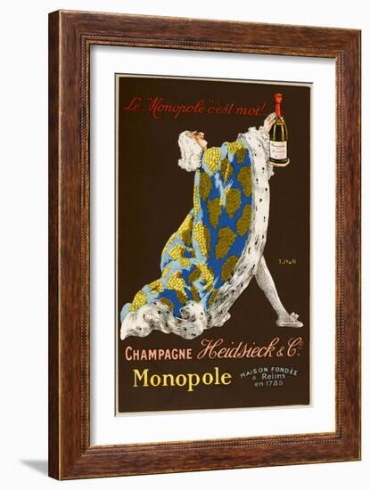 Monopole Champagne, Made by Heidsieck and Co-null-Framed Art Print