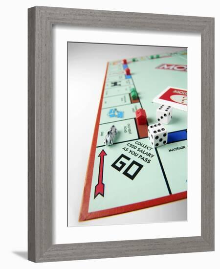 Monopoly Board Game-Tek Image-Framed Photographic Print