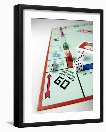 Monopoly Board Game-Tek Image-Framed Photographic Print