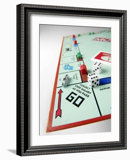 Monopoly Board Game-Tek Image-Framed Photographic Print
