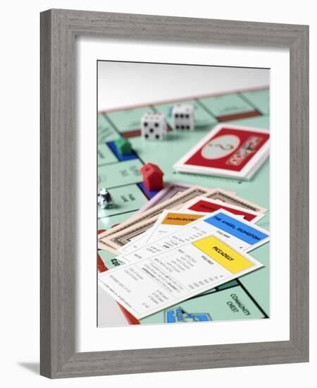 Monopoly Board Game-Tek Image-Framed Photographic Print