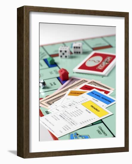 Monopoly Board Game-Tek Image-Framed Photographic Print