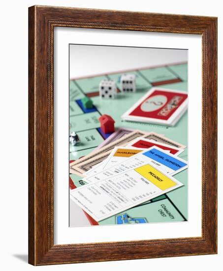 Monopoly Board Game-Tek Image-Framed Photographic Print