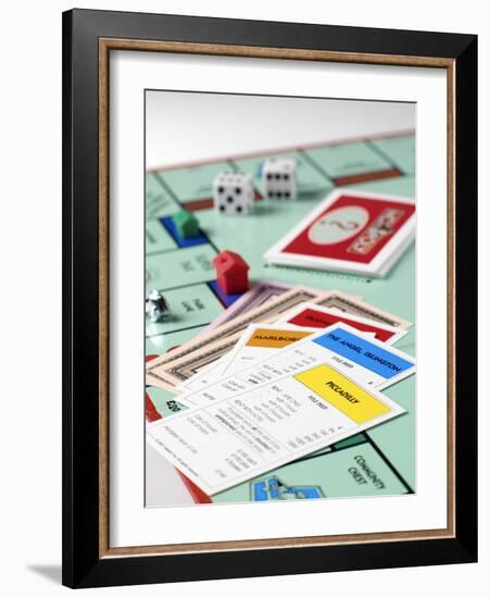 Monopoly Board Game-Tek Image-Framed Photographic Print