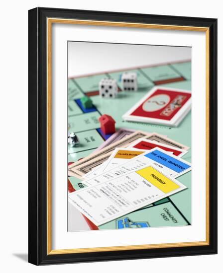 Monopoly Board Game-Tek Image-Framed Photographic Print