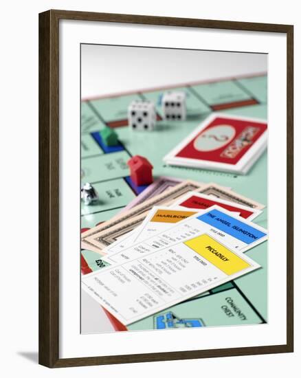 Monopoly Board Game-Tek Image-Framed Photographic Print