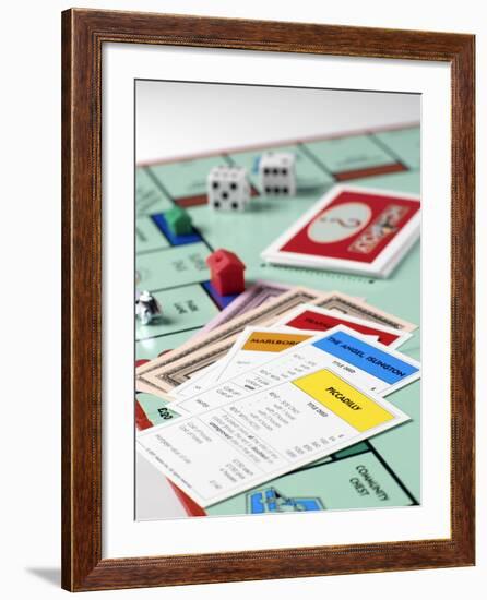 Monopoly Board Game-Tek Image-Framed Photographic Print