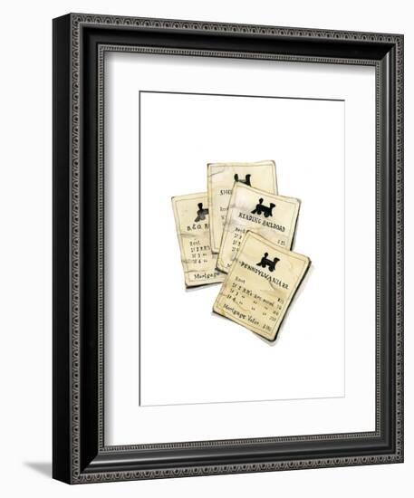 Monopoly Railroads-Stacy Milrany-Framed Art Print