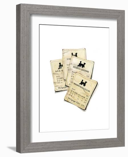 Monopoly Railroads-Stacy Milrany-Framed Art Print