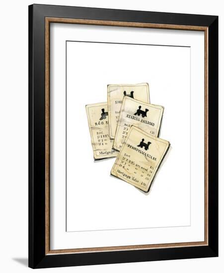 Monopoly Railroads-Stacy Milrany-Framed Art Print