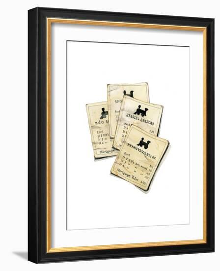 Monopoly Railroads-Stacy Milrany-Framed Art Print