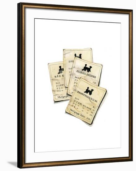 Monopoly Railroads-Stacy Milrany-Framed Art Print