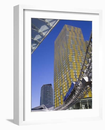 Monorail and Veer Towers at Citycenter, Las Vegas, Nevada, United States of America, North America-Richard Cummins-Framed Photographic Print