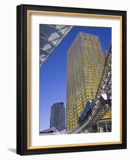 Monorail and Veer Towers at Citycenter, Las Vegas, Nevada, United States of America, North America-Richard Cummins-Framed Photographic Print