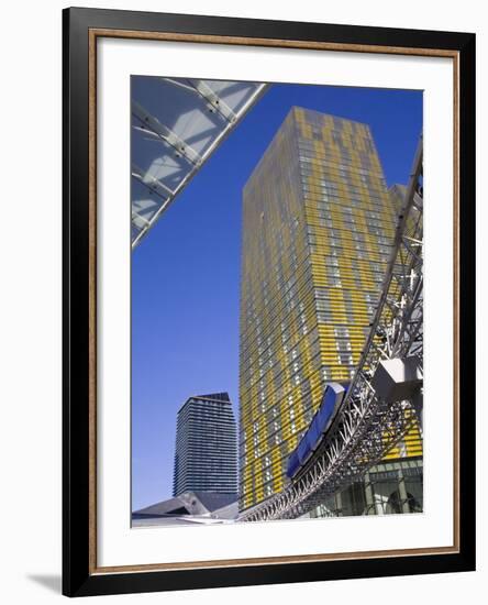Monorail and Veer Towers at Citycenter, Las Vegas, Nevada, United States of America, North America-Richard Cummins-Framed Photographic Print