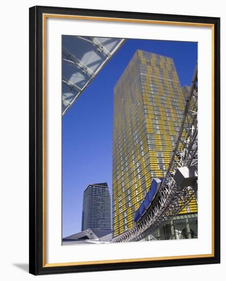 Monorail and Veer Towers at Citycenter, Las Vegas, Nevada, United States of America, North America-Richard Cummins-Framed Photographic Print