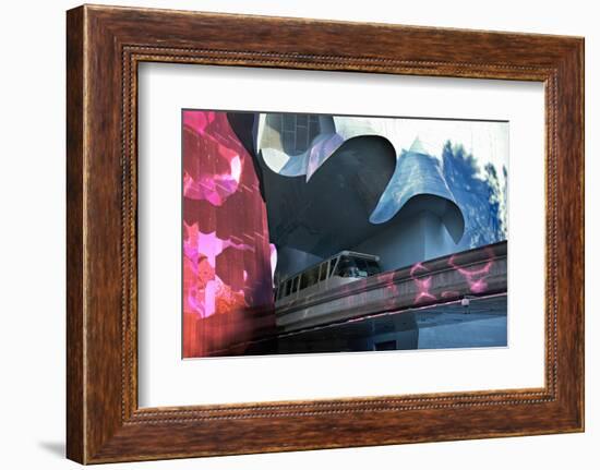 Monorail, Experience Music Project, Designed Frank Gehry, Seattle, Washington, USA-Charles Sleicher-Framed Photographic Print