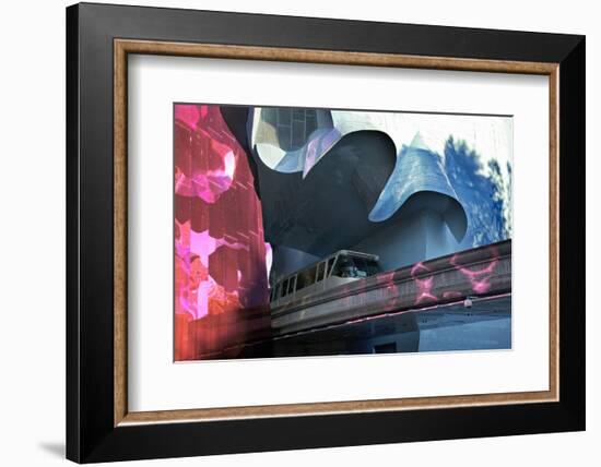 Monorail, Experience Music Project, Designed Frank Gehry, Seattle, Washington, USA-Charles Sleicher-Framed Photographic Print