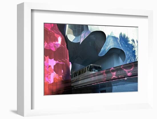 Monorail, Experience Music Project, Designed Frank Gehry, Seattle, Washington, USA-Charles Sleicher-Framed Photographic Print