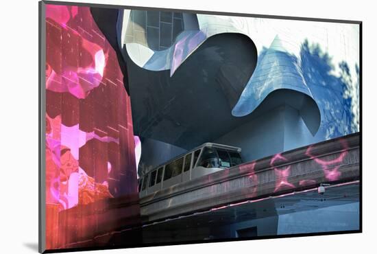 Monorail, Experience Music Project, Designed Frank Gehry, Seattle, Washington, USA-Charles Sleicher-Mounted Photographic Print
