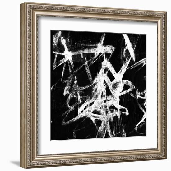 Monotype Scribble III-Jennifer Goldberger-Framed Art Print