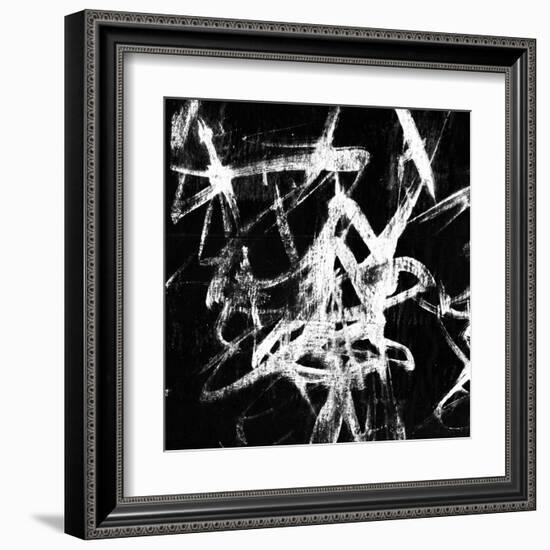 Monotype Scribble III-Jennifer Goldberger-Framed Art Print