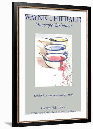 Monotype Variations-Wayne Thiebaud-Framed Premium Edition