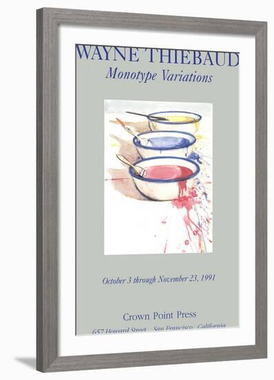 Monotype Variations-Wayne Thiebaud-Framed Premium Edition