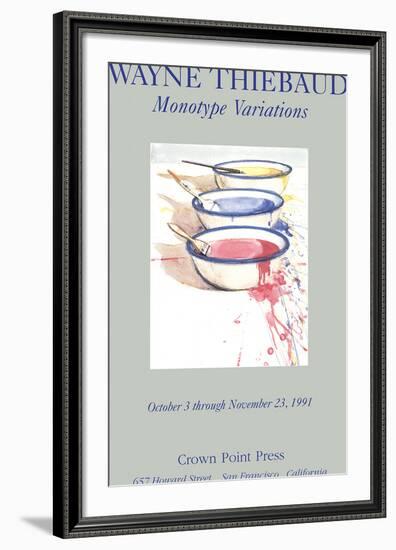 Monotype Variations-Wayne Thiebaud-Framed Premium Edition