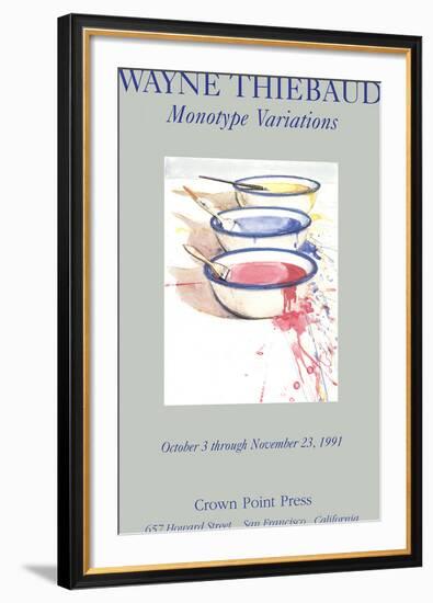 Monotype Variations-Wayne Thiebaud-Framed Premium Edition