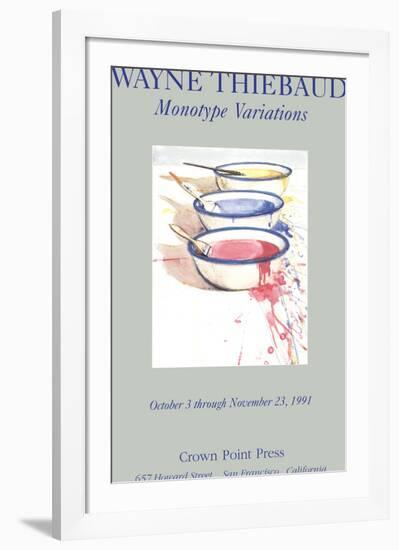 Monotype Variations-Wayne Thiebaud-Framed Premium Edition