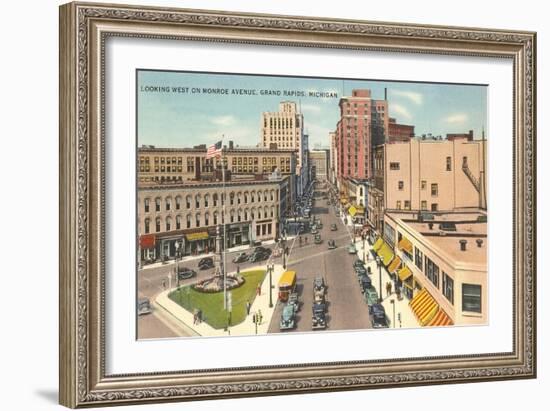 Monroe Avenue, Grand Rapids, Michigan-null-Framed Art Print