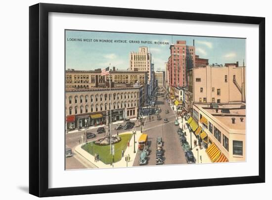 Monroe Avenue, Grand Rapids, Michigan-null-Framed Art Print