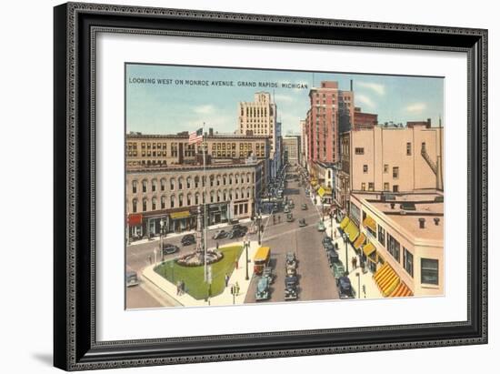 Monroe Avenue, Grand Rapids, Michigan-null-Framed Art Print