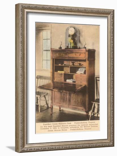 Monroe's Desk, Fredericksburg, Virginia-null-Framed Art Print