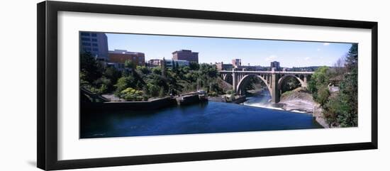 Monroe Street Bridge across Spokane River, Spokane, Washington State, USA-null-Framed Photographic Print