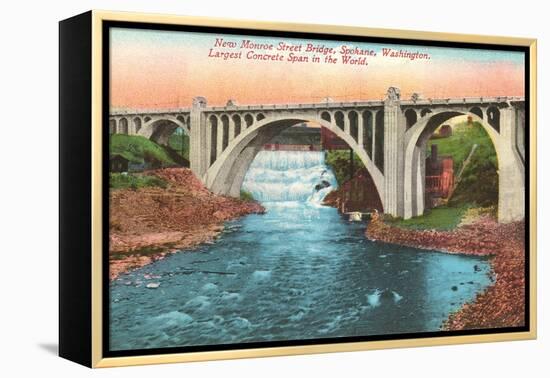 Monroe Street Bridge, Spokane, Washington-null-Framed Stretched Canvas