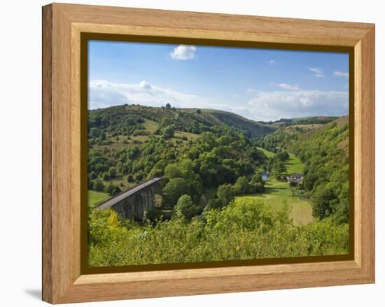 Monsal Dale and Railway Viaduct, Peak District National Park, Derbyshire, England, United Kingdom, -Neale Clark-Framed Premier Image Canvas