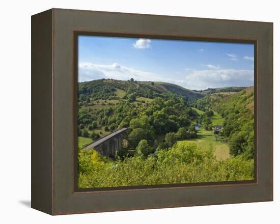 Monsal Dale and Railway Viaduct, Peak District National Park, Derbyshire, England, United Kingdom, -Neale Clark-Framed Premier Image Canvas