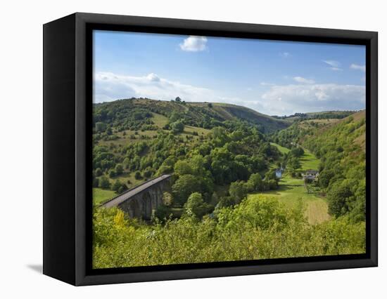 Monsal Dale and Railway Viaduct, Peak District National Park, Derbyshire, England, United Kingdom, -Neale Clark-Framed Premier Image Canvas
